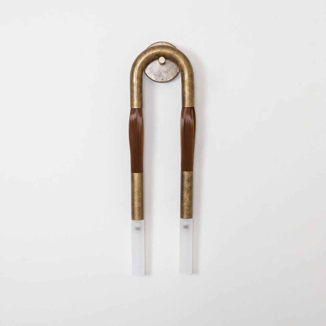 Sophisticated Horsehair Wall Sconce with G9 Base