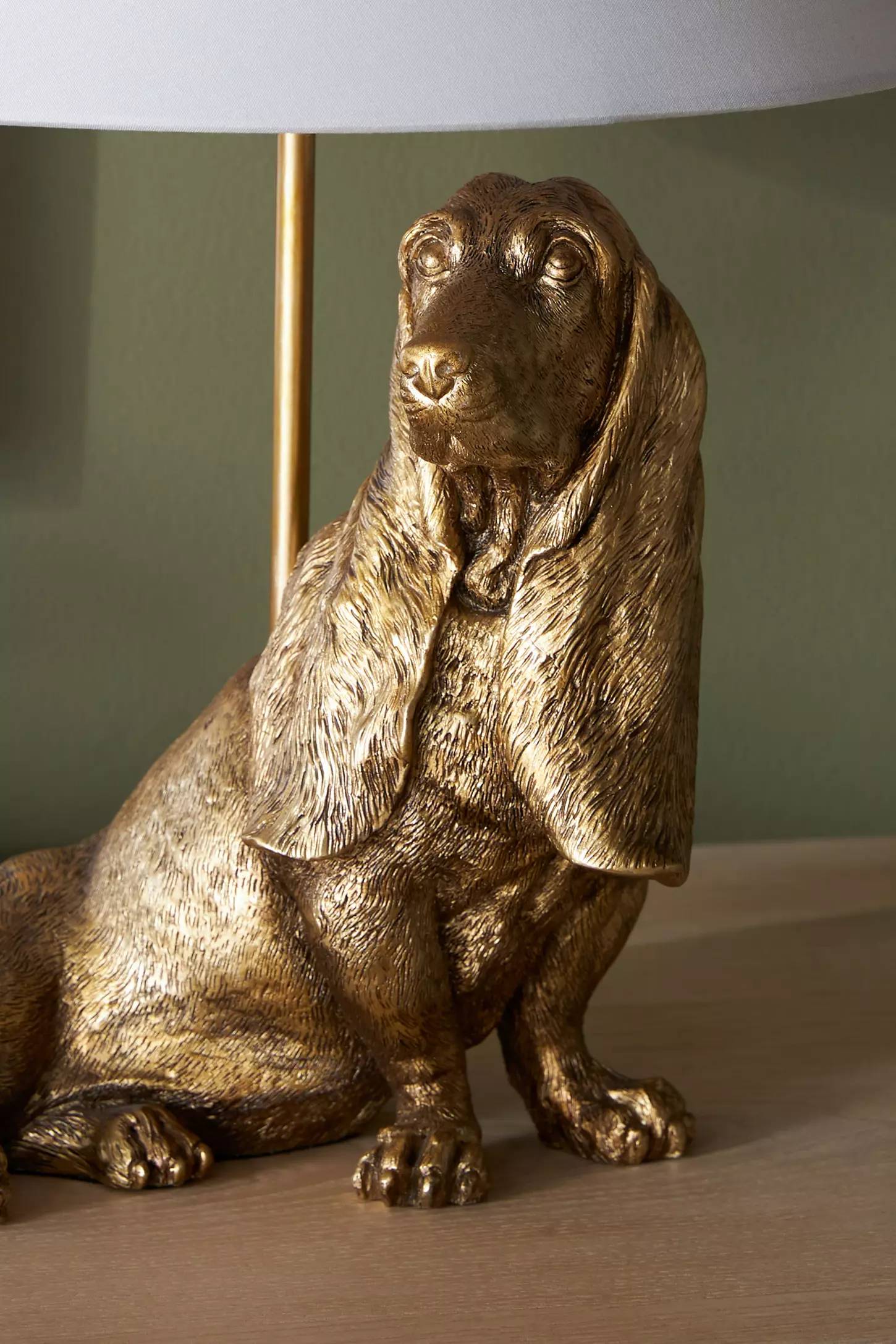 Pawdia Fabric Decorative Table Lamp - Animal Sculpture Bedside Lamp