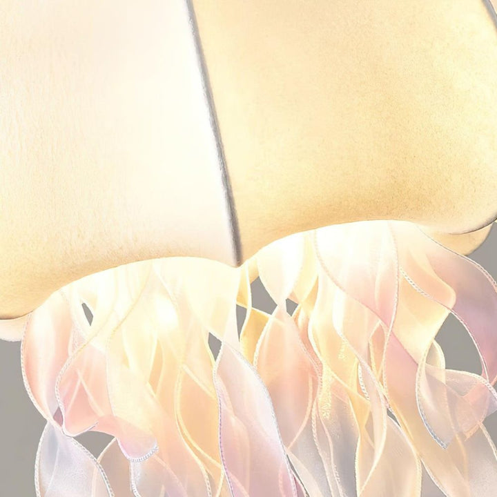 Jellyfish Fringe Pendant Light - Boho Fabric Pendant Light for Nursery