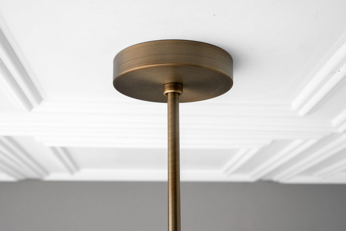 Glorica Glass Brass Chandelier Lighting - Contemporary Glass Multi-Light Hanging Fixture