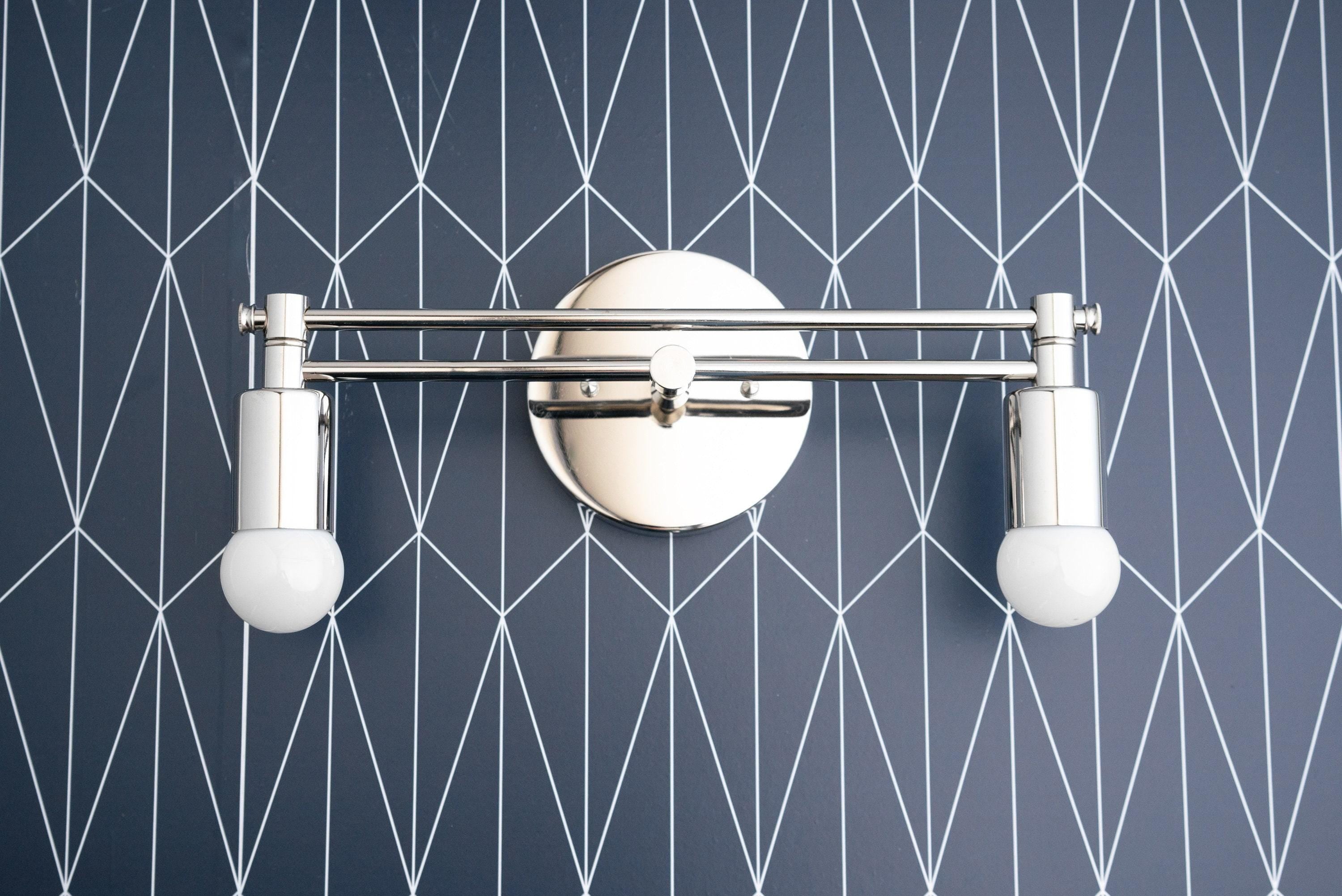 Mobilux Line Modern Vanity Light - Bathroom Wall Fixture in Art Deco Style