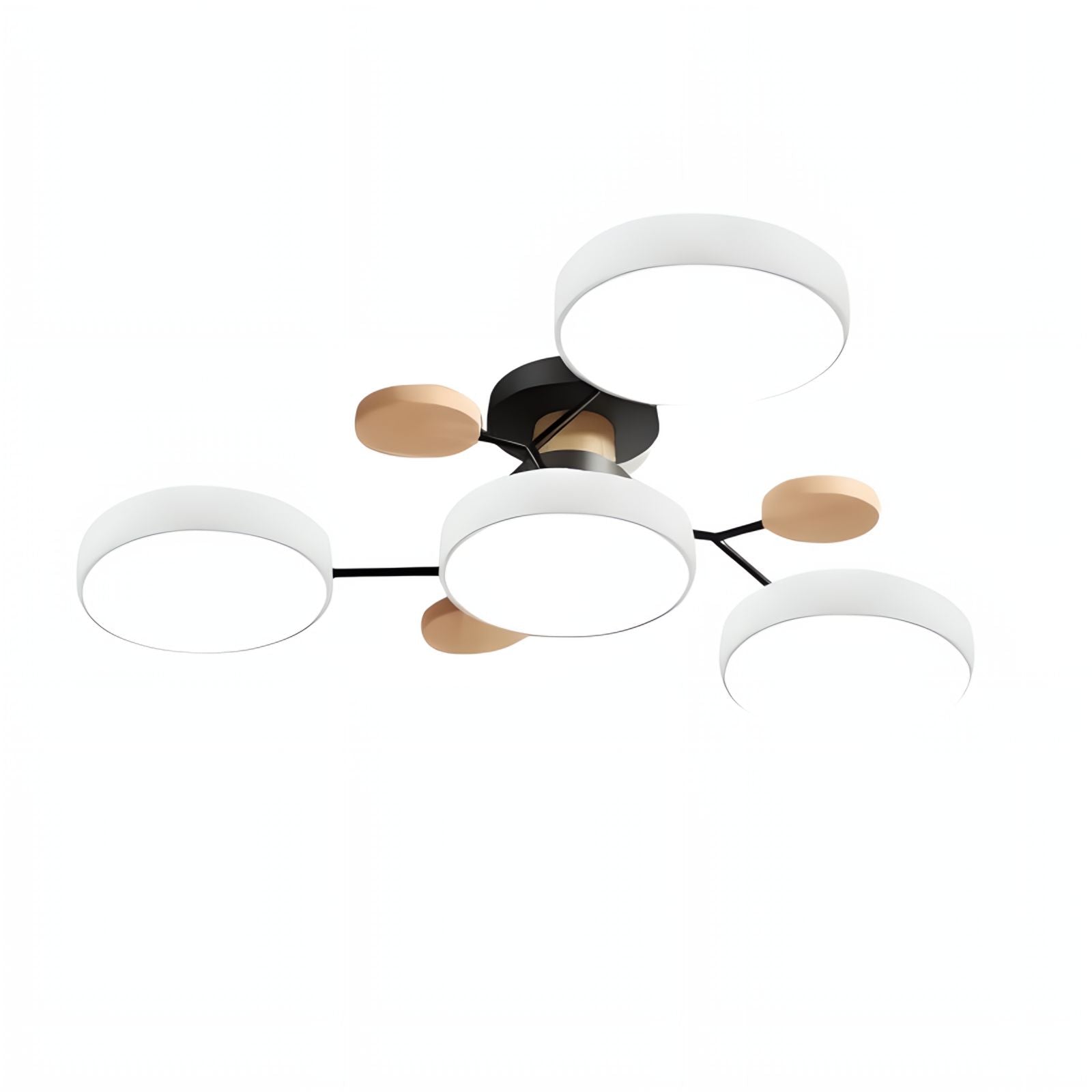 Branch Multi Heads Ceiling Lamp – Nordic Style Disc Lamp