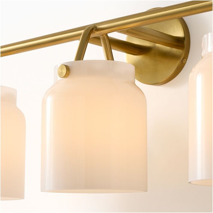 Applique murale moderne Hanton à 3 lumières - Luminaire de salle de bain en métal