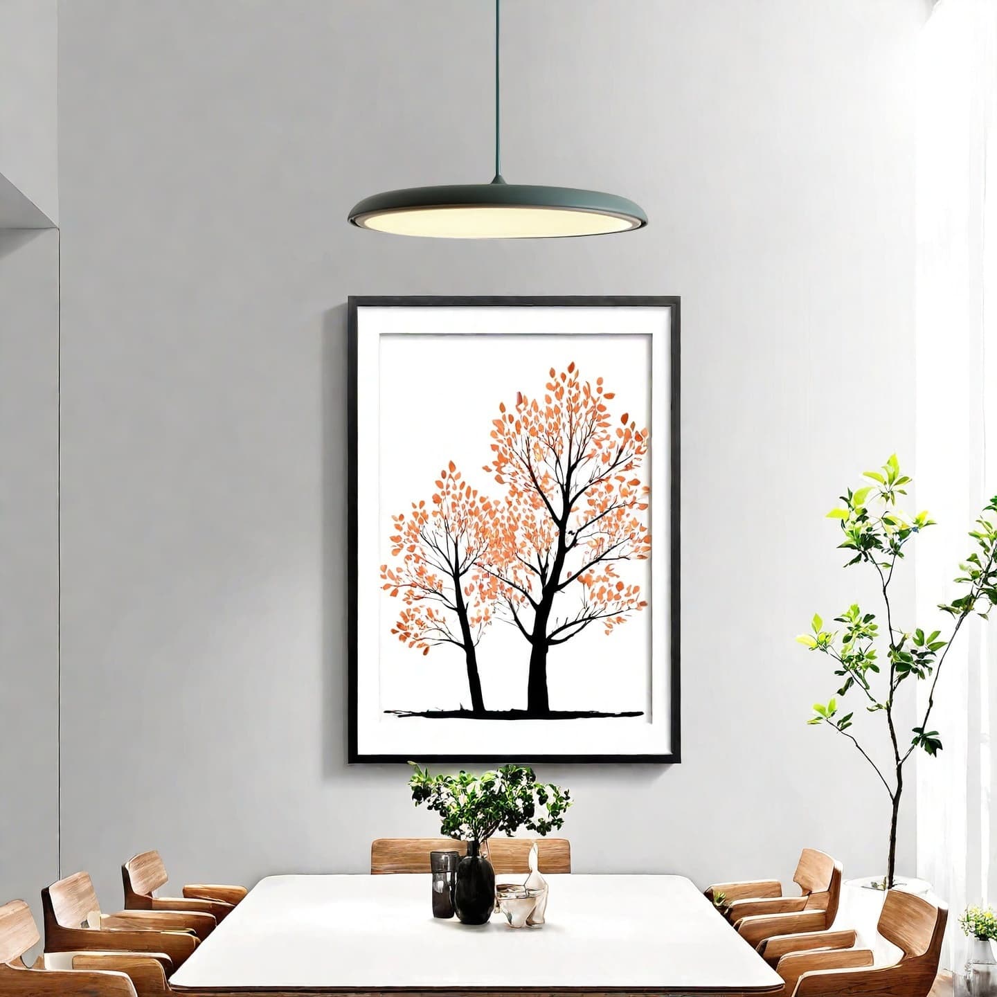 Macaron Pendant Light - Contemporary Dark Blue Metal Acrylic Decor