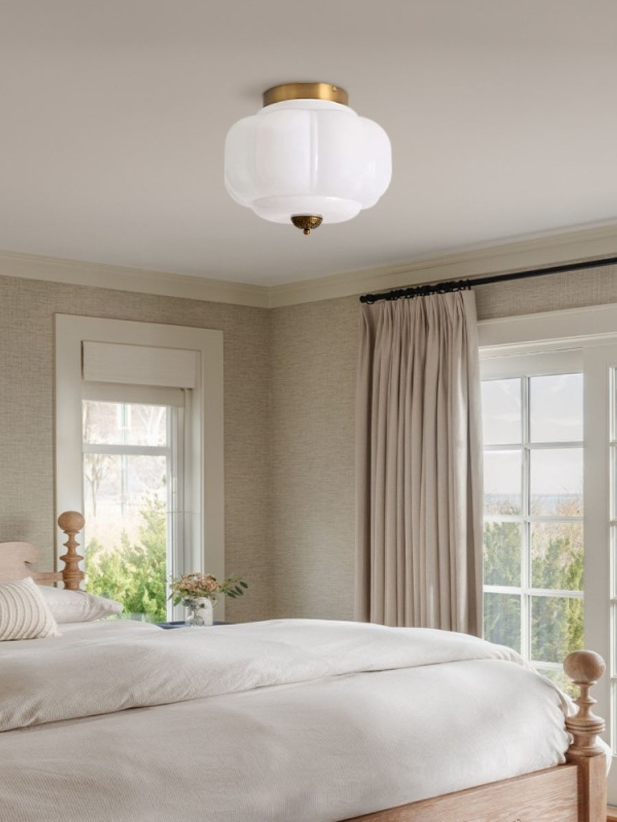 Stylish Green Glass Ceiling Light