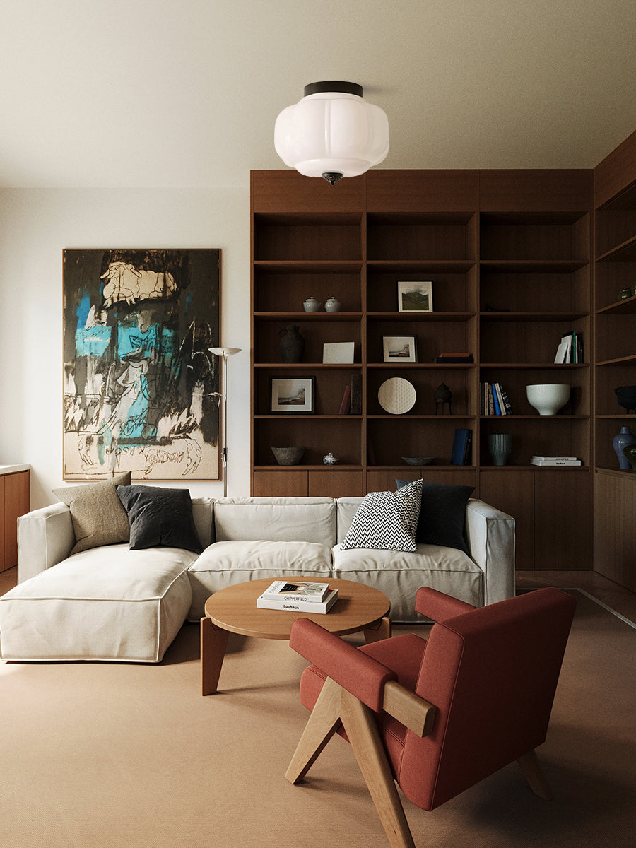 Stylish Green Glass Ceiling Light