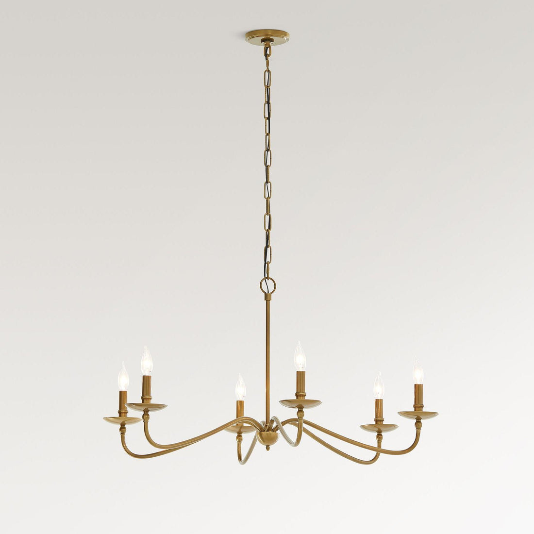 Lustre Rowan en fer intemporel au design bougie – Éclairage d'intérieur industriel pour chambre