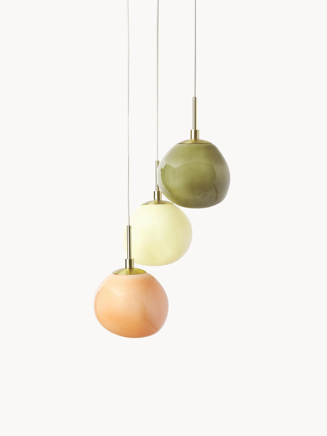 Multi-Shade Opal Glass Pendant - Cluster Hanging Lamp