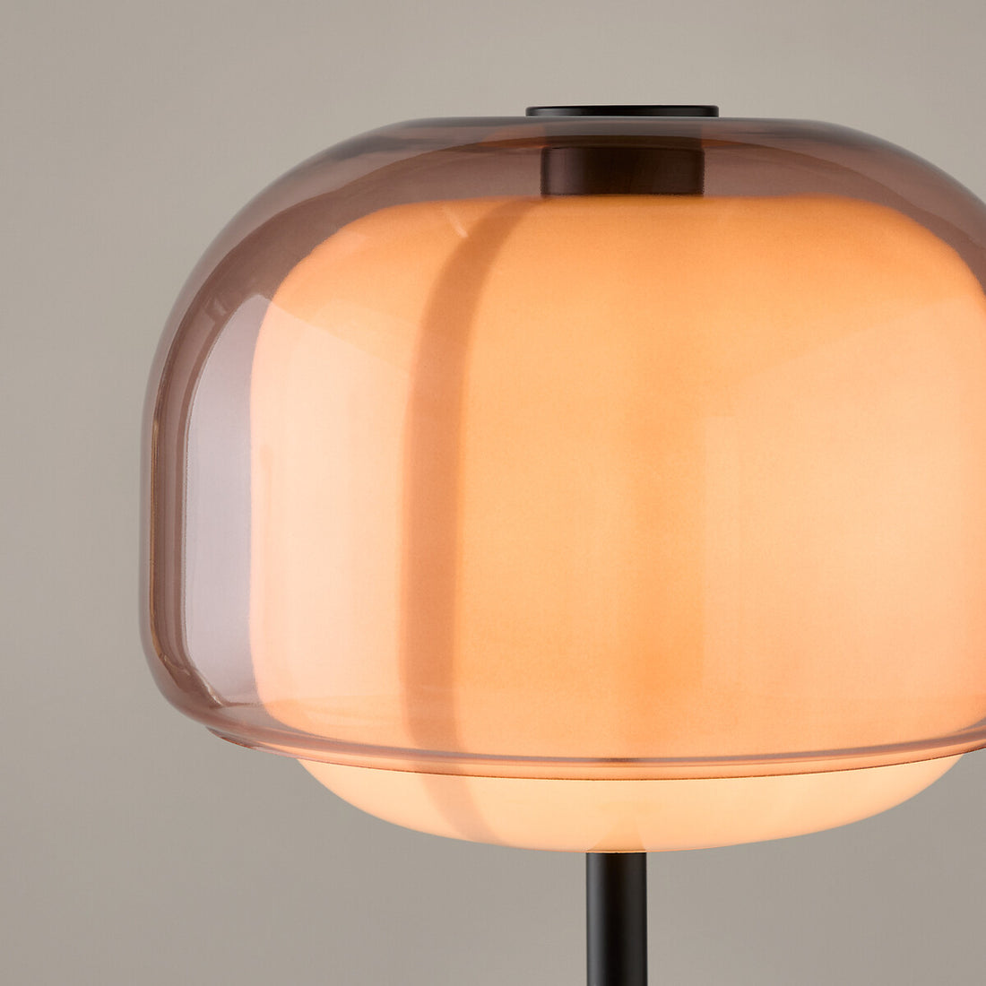 Clinco Modern Mushroom Floor Lamp - Colored Glass Design