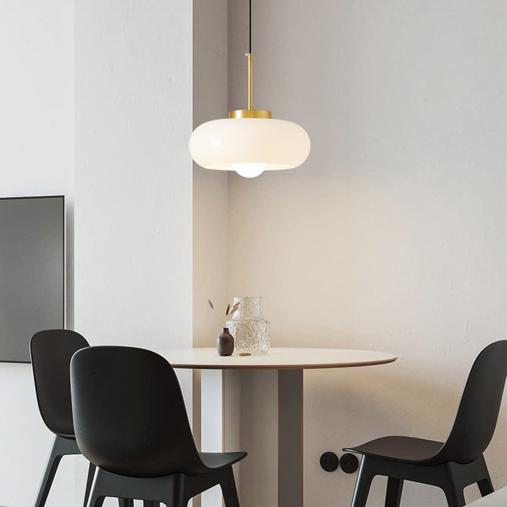 Glass Pot Pendant Light – Vintage Bauhaus Style for Dining Room