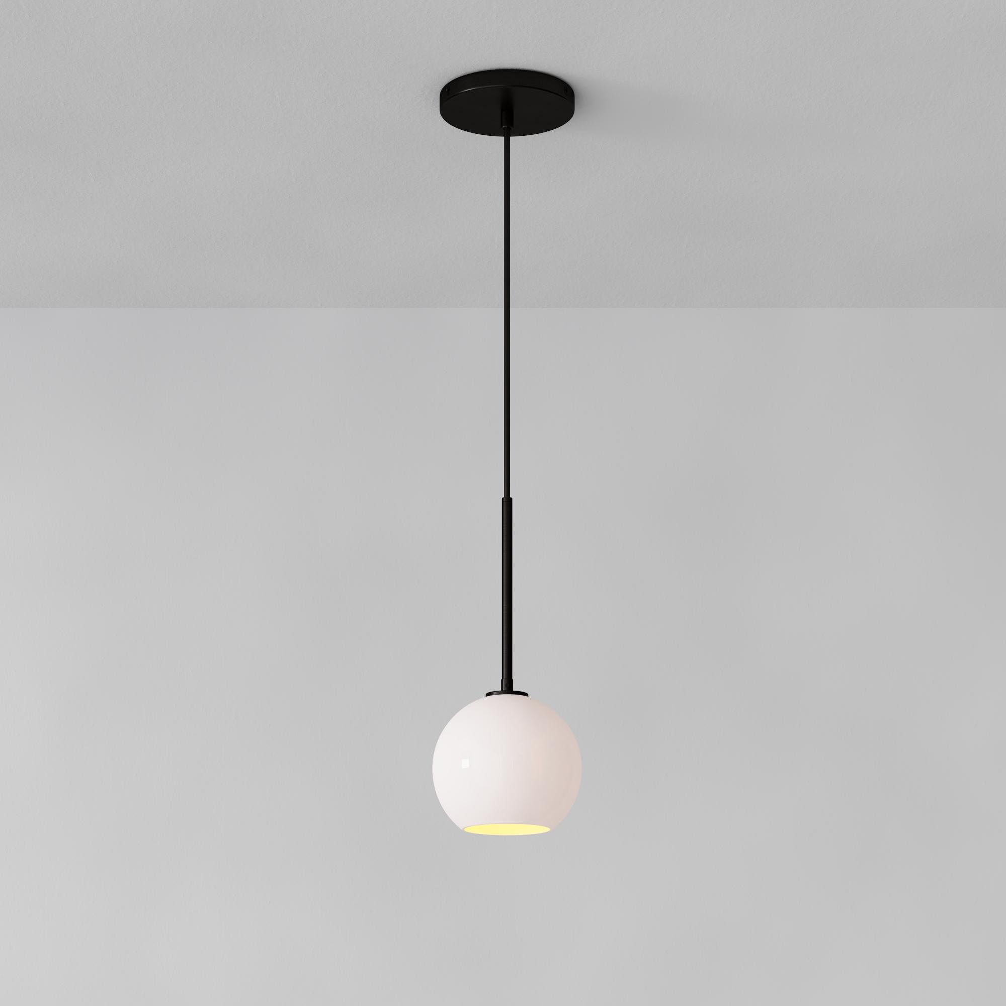 Selvion Sculptural Globe Pendant Light - Modern Glass Pendant Lamp - Sleek Design