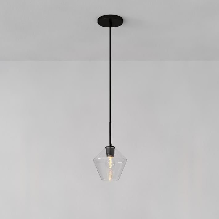 Merin Transparent Glass Sculpture Geometric Pendant light