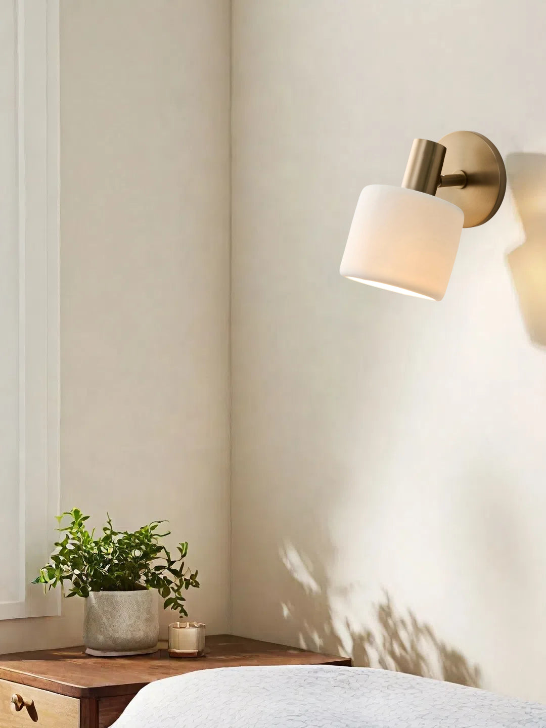 Decorative Porcelain Flush Mount Wall Sconce