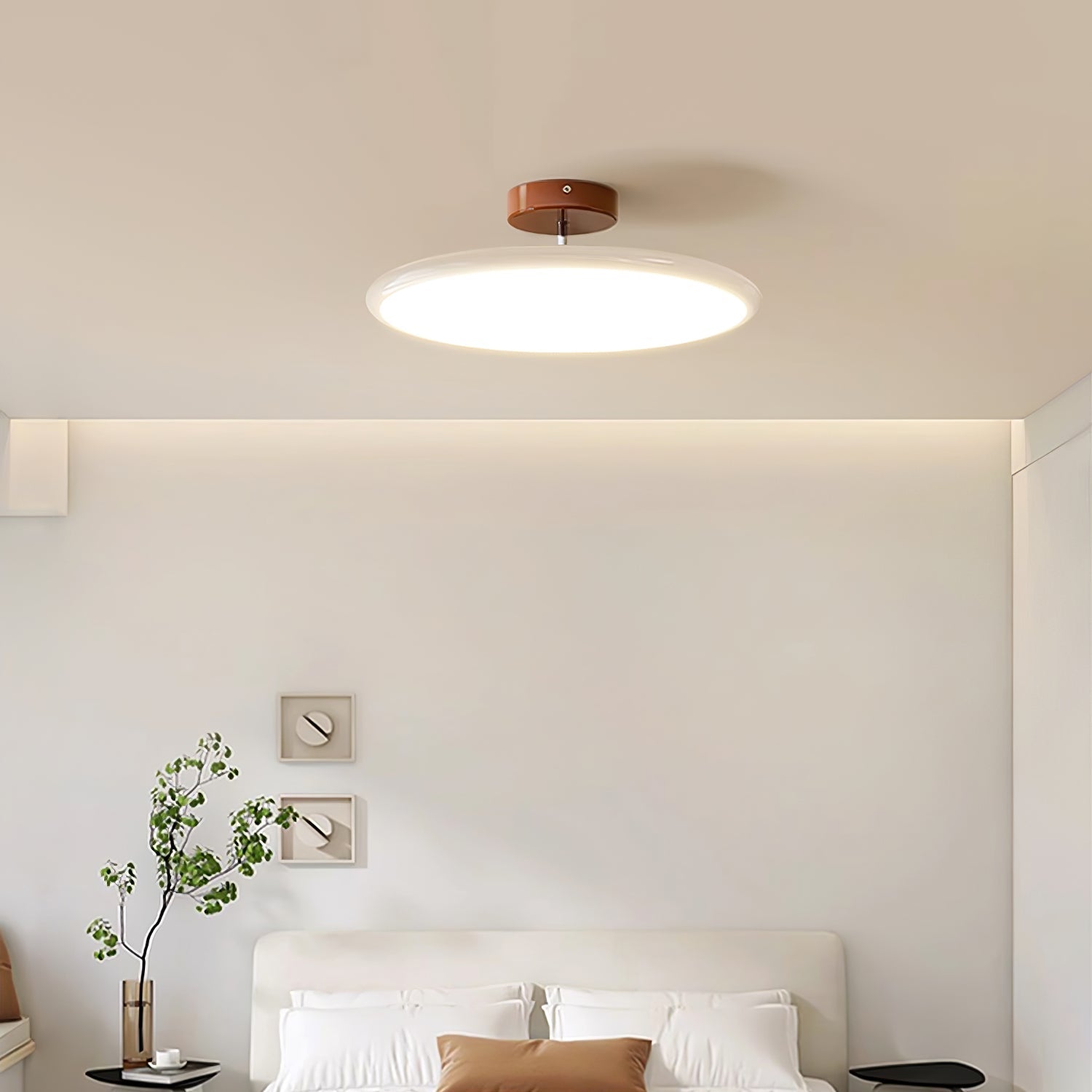 Contemporary Metal Acrylic Ceiling Lamp Warm Ambient Lighting