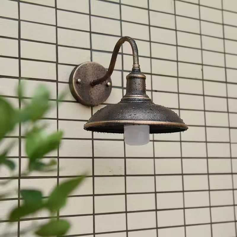 Bronze Finish Industrial Outdoor Wall Sconce Light