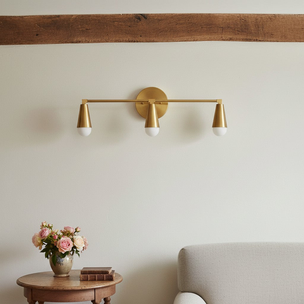 Pyralis Cone 3 Light Vanity Light - Modern Sconce