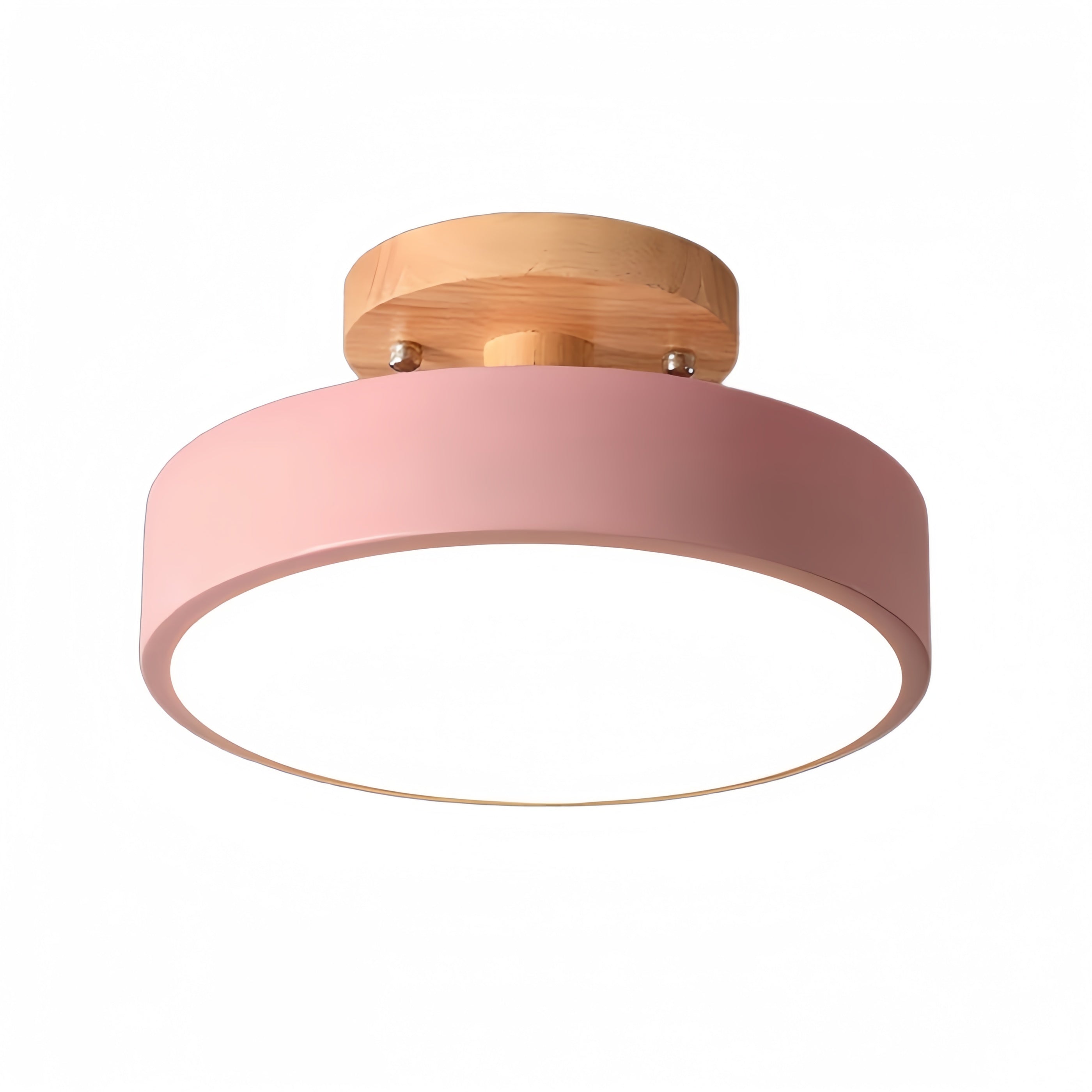 Macaroon Round Ceiling Lamp – Scandinavian Style Wooden Ceiling Light