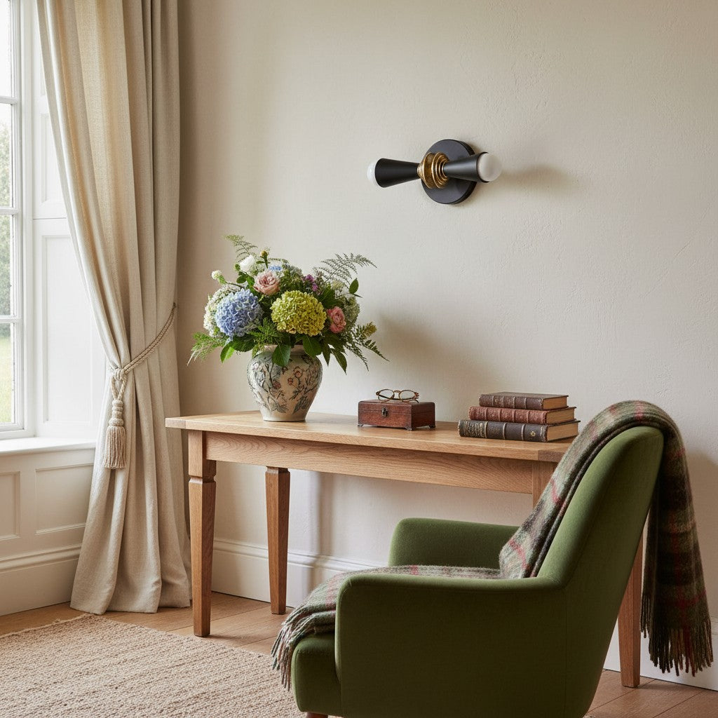 Pyralis Cone Art Deco Wall Light - Multi-Directional Sconce for Vanity or Wall