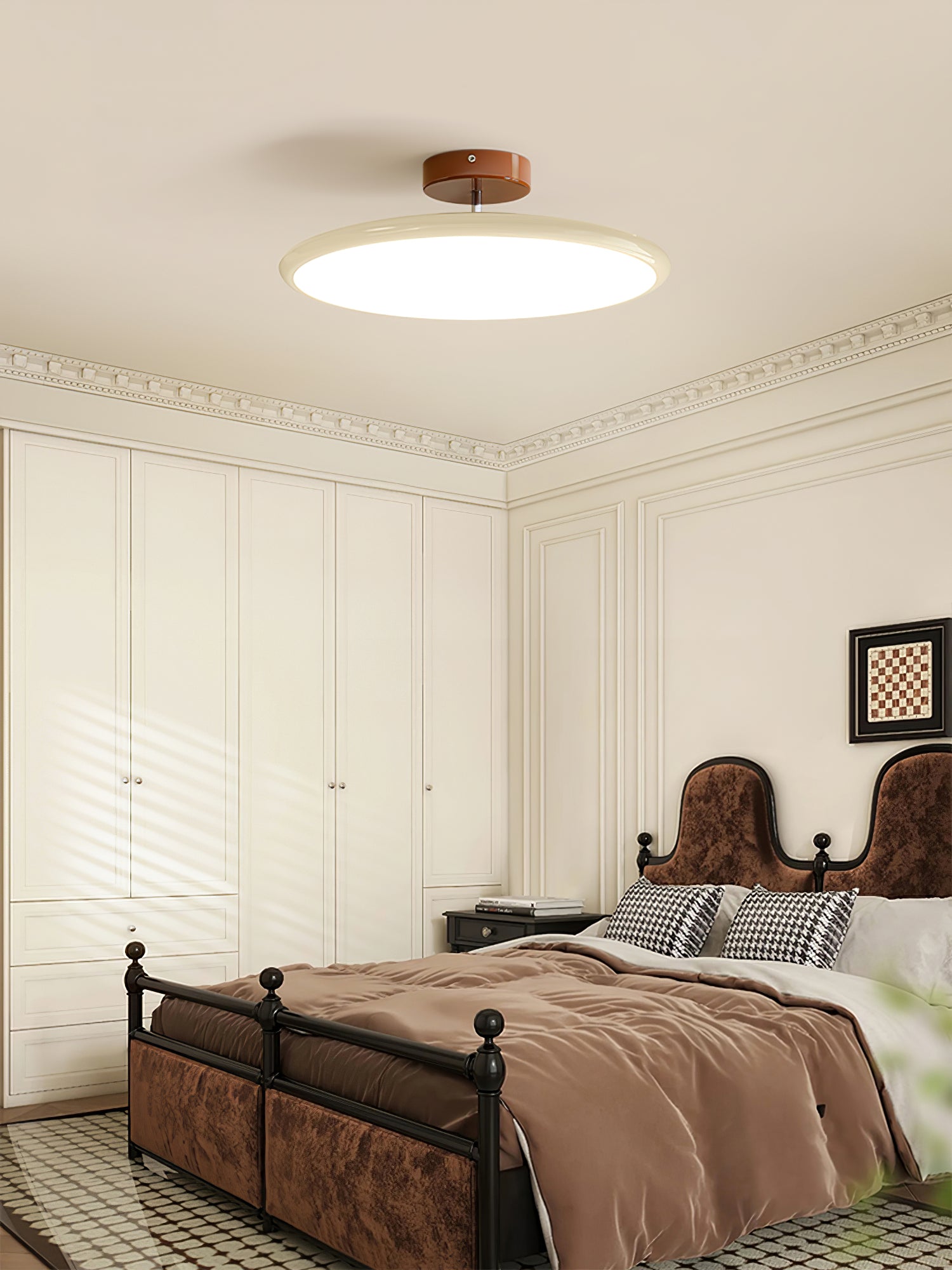 Contemporary Metal Acrylic Ceiling Lamp Warm Ambient Lighting