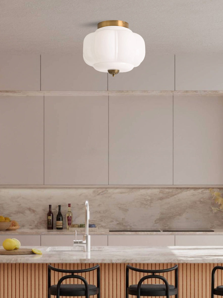 Stylish Green Glass Ceiling Light