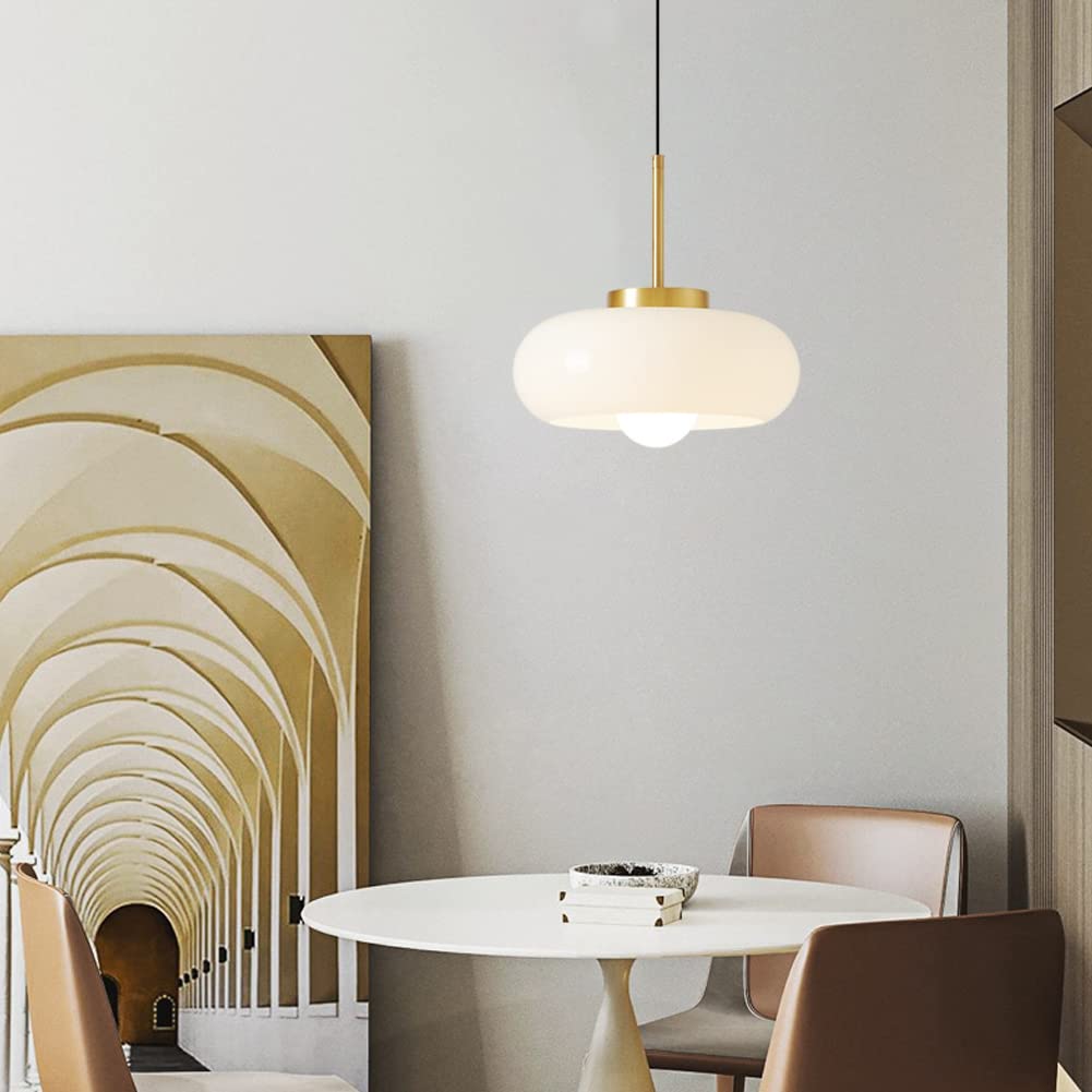 Glass Pot Pendant Light – Vintage Bauhaus Style for Dining Room