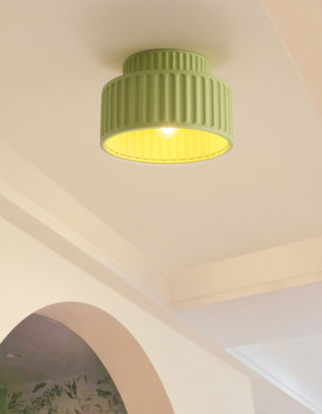 Plafonnier acrylique à bord en résine blanche IP20 pour l'intérieur