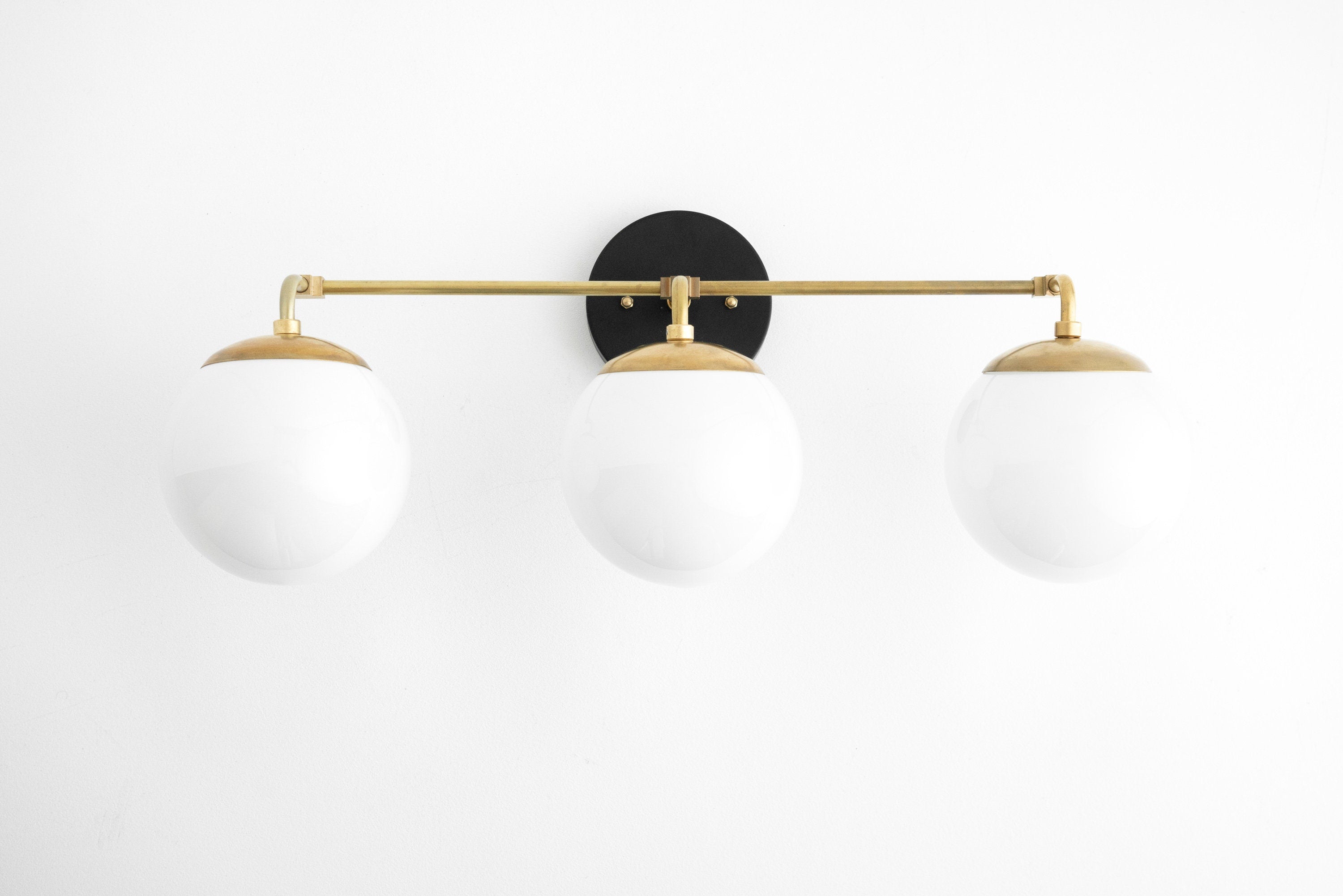 Glorica Glass Wall Sconce - Modern Vintage Vanity Light Fixture