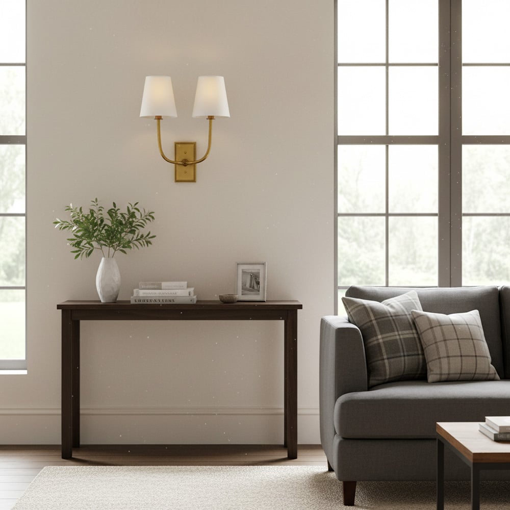 VistaGlow Industrial Metal Wall Lamp - Modern Double Sconce