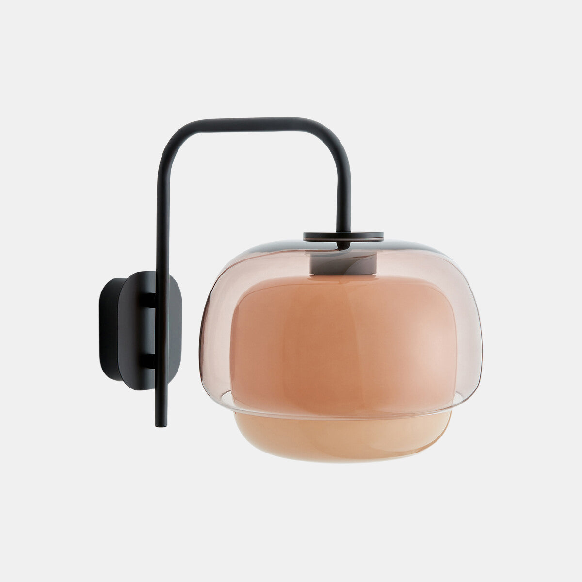 Clinco Colored Modern Vintage Glass Wall Lamp - Soft Mushroom Glow