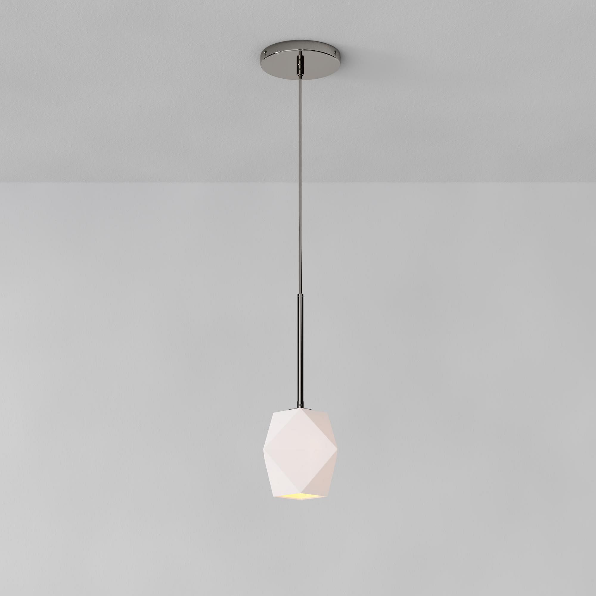 Talvior Faceted Pendant Light – Adjustable Glass Light Fixture