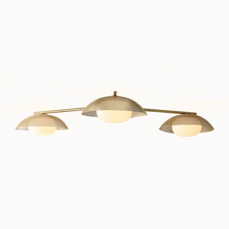 Elorina 3-Light Flush Mount Glass/Metal Ceiling Light - A Stylish Fixture for Modern Spaces