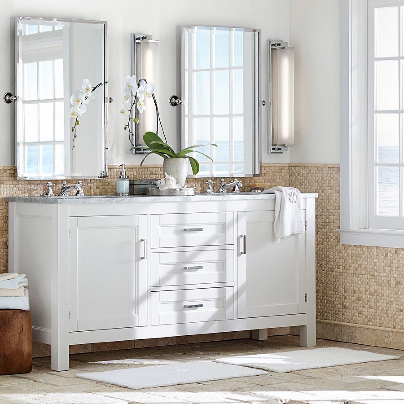 Kalvora Extra Long Tube Wall Sconce - Chrome Modern Light Fixture