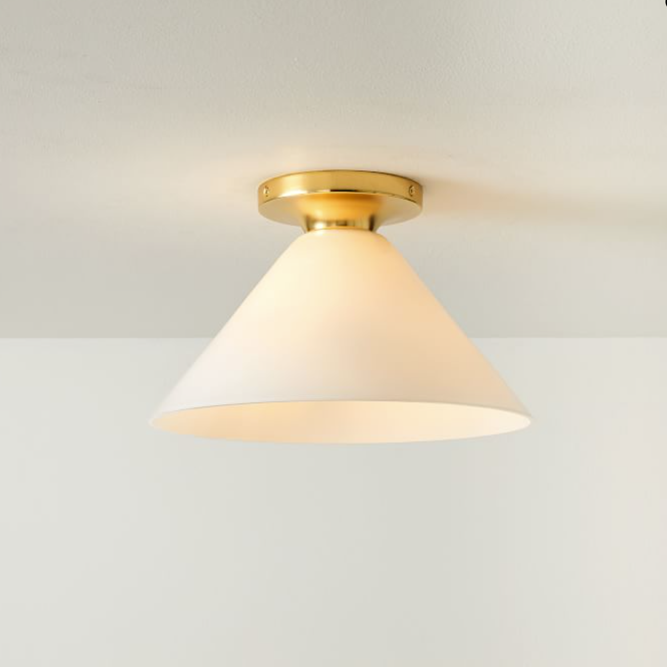 Conica Cone Flush Mount – Glass Ceiling Light for Modern Spaces