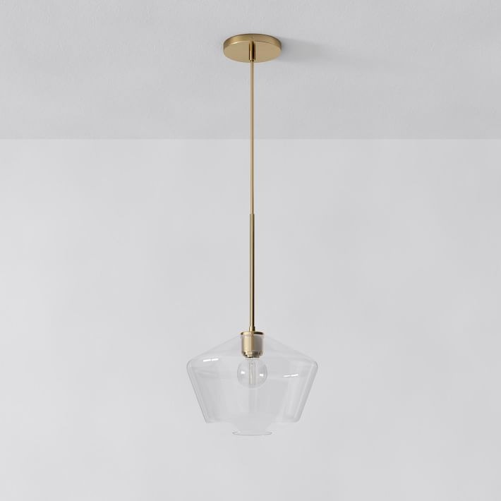 Merin Transparent Glass Sculpture Geometric Pendant light