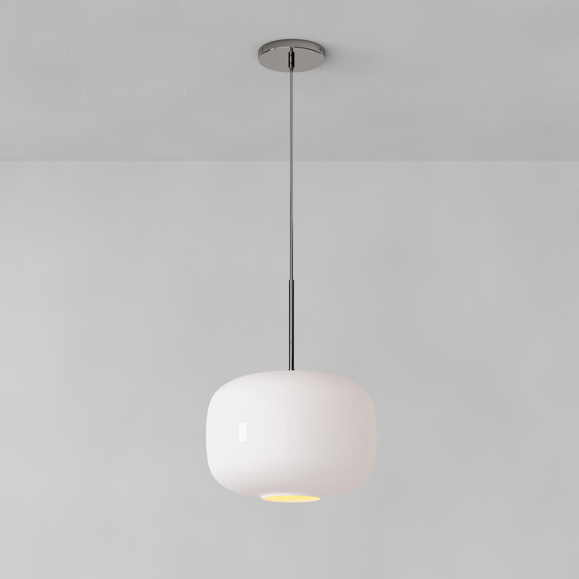 Lumivelle Pebble Pendant Light - Adjustable Glass Shade - Modern Lighting