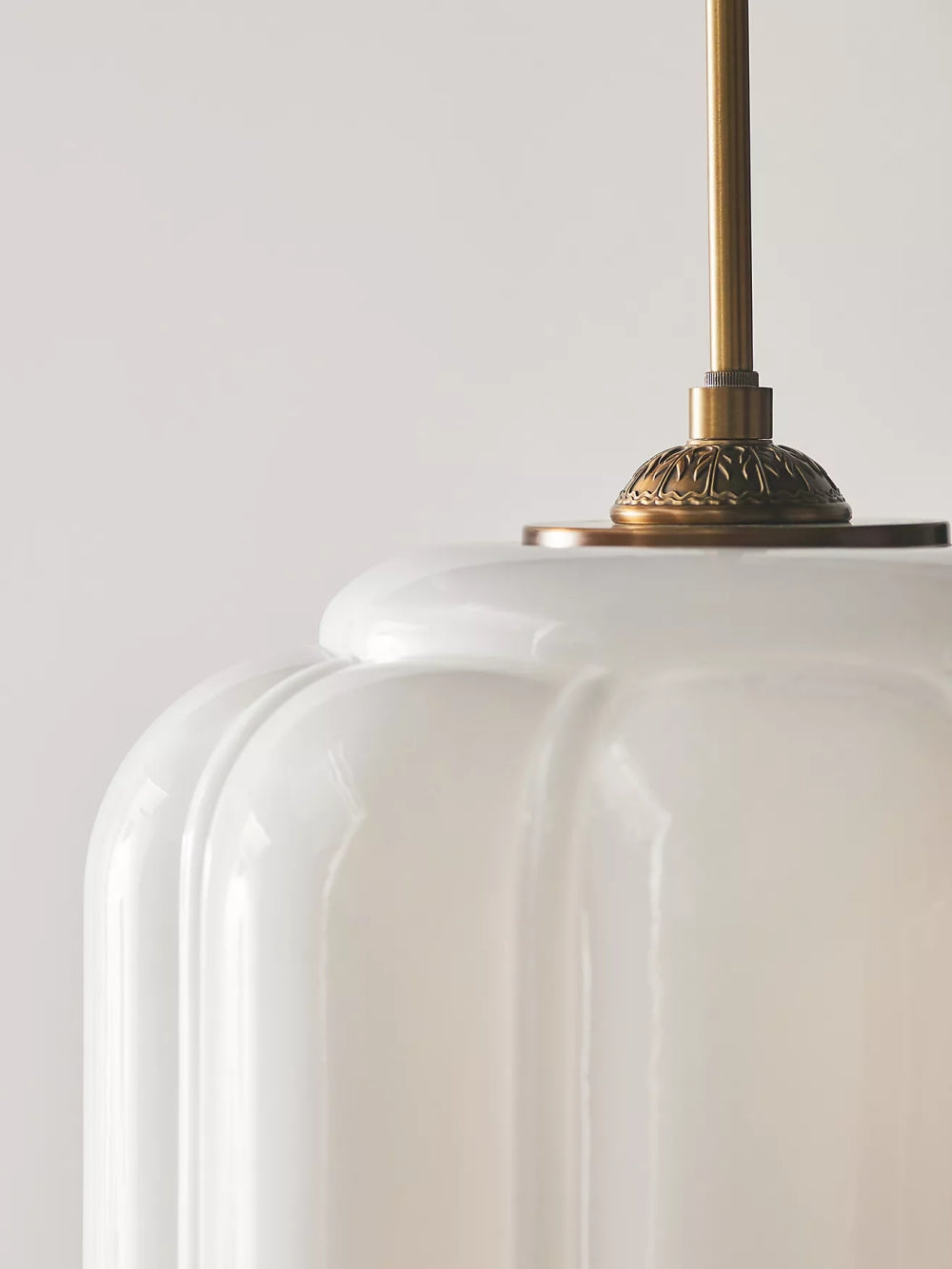 Milk Glass Shade American Vintage Chandelier Elegant Ceiling Light