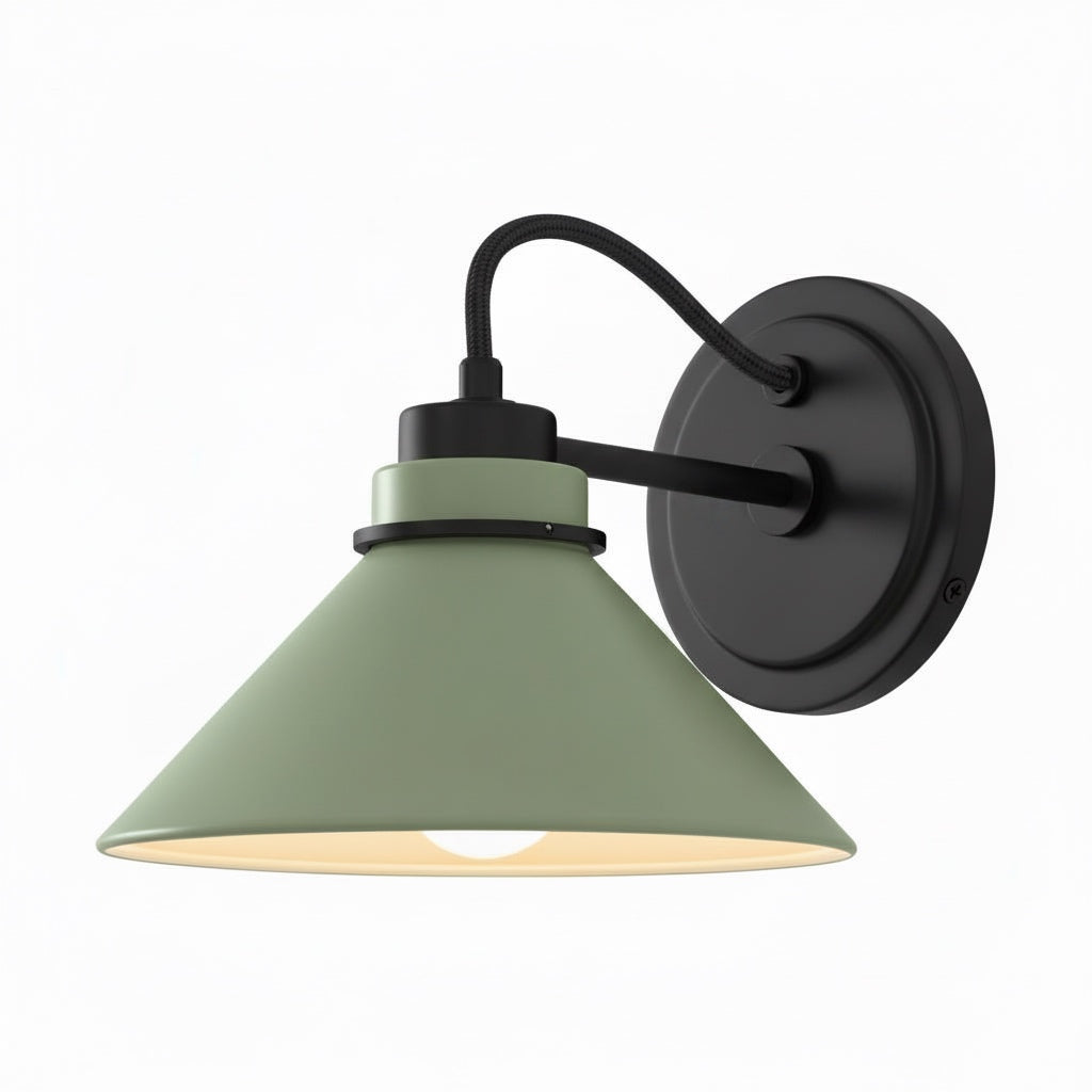 Aurenza Sconce – Farmhouse Wall Light with Metal Accents for Cozy Spaces