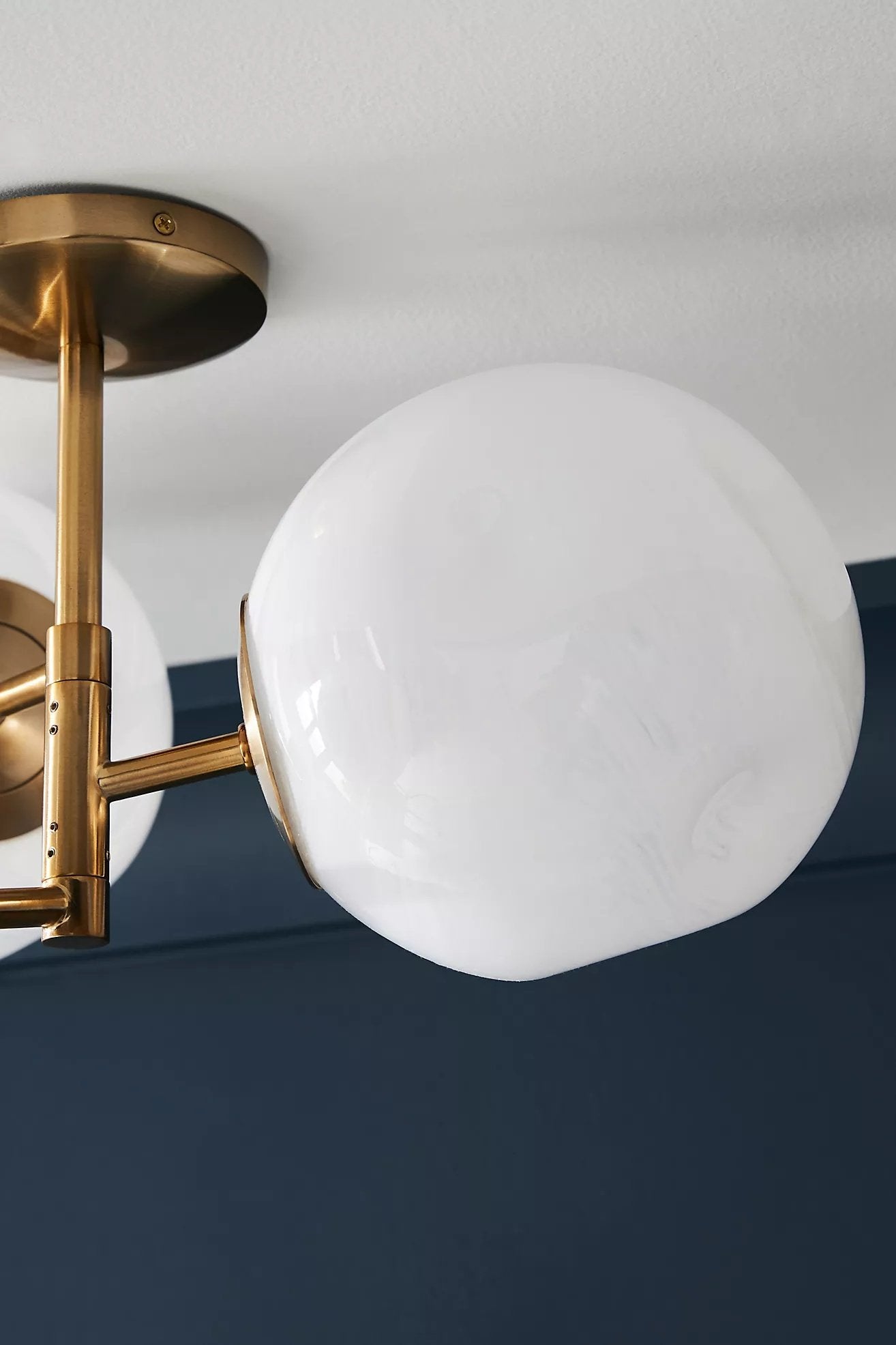 Pawrior Ball Flush Mount - Modern Glass Ceiling Light Fixture