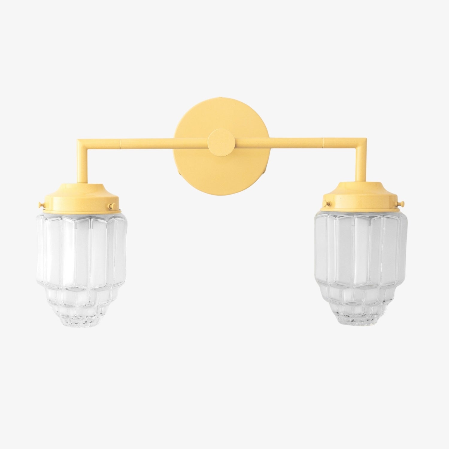 Tierlux Glass Art Deco Vanity Light - Colorful Skyscraper Globe Wall Fixture