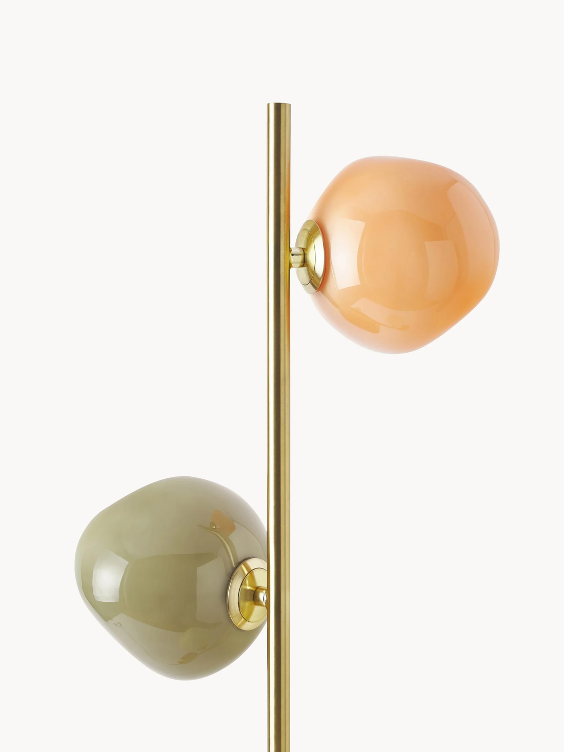 Opal Glass Floor Lamp - Modern Standing Light
