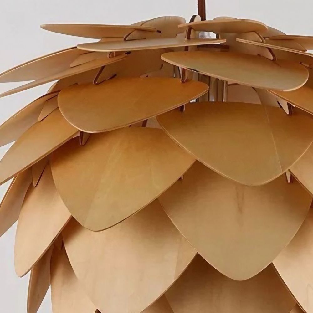 Pinecone Pendant Light - Modern Wood Pendant Light Design