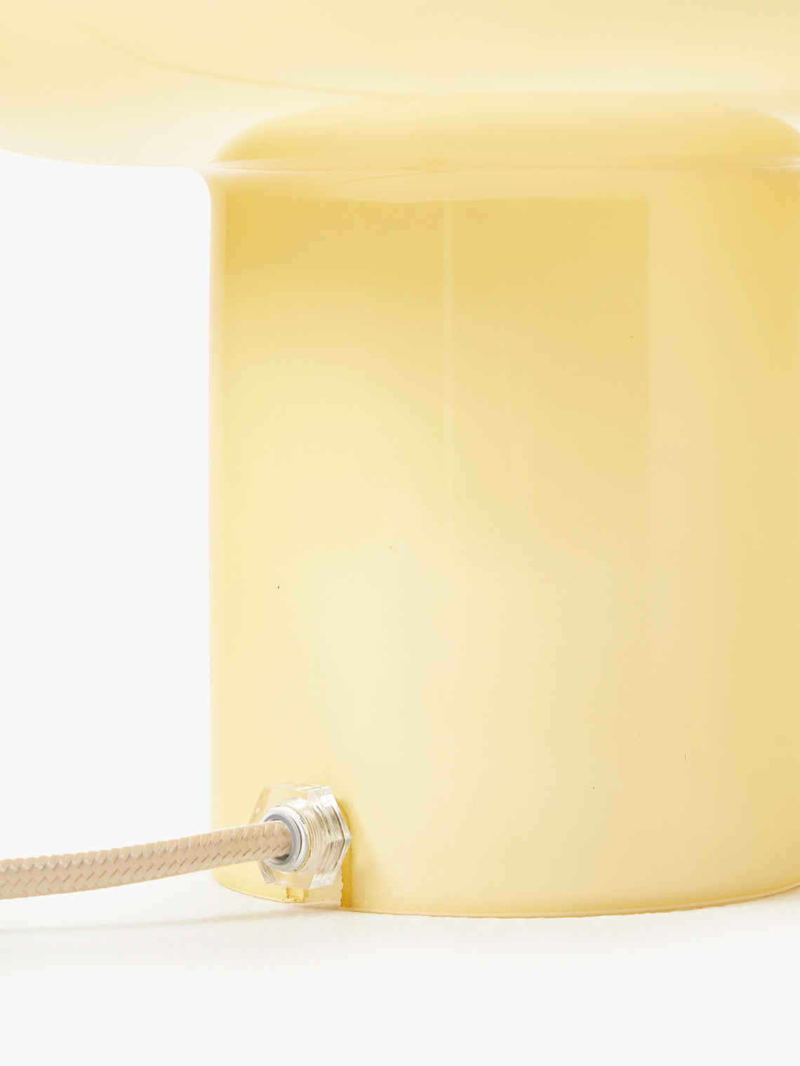 Small Opal Table Lamp - Mushroom Glass Lamp for Living Room