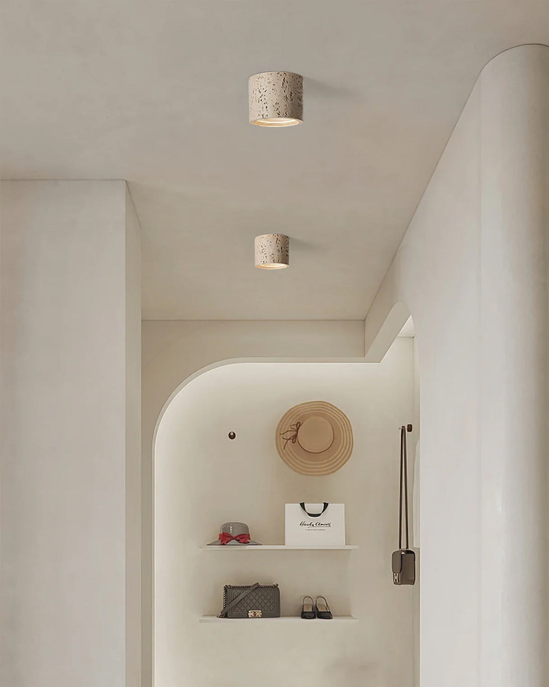 Contemporary Interior Design Solution in Brick Red