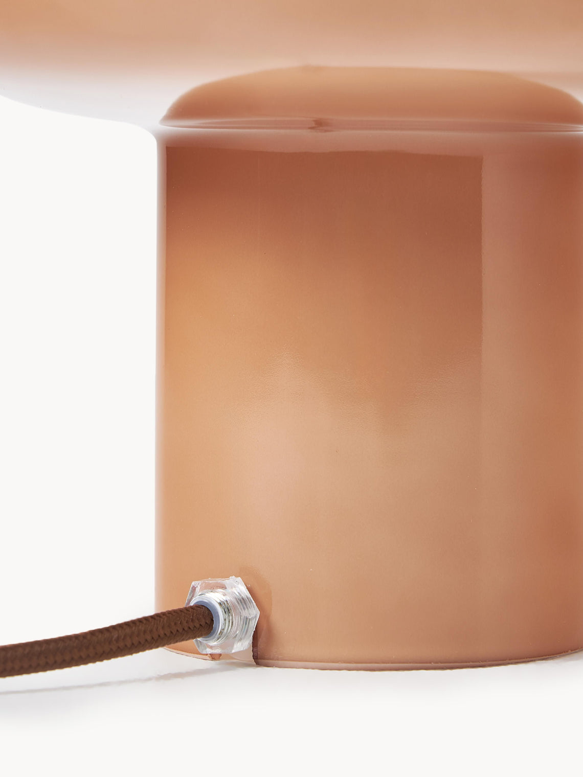 Small Opal Table Lamp - Mushroom Glass Lamp for Living Room