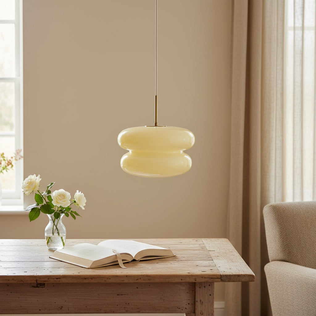 Opal Glass Pendant Lamp - Modern Hanging Lamp