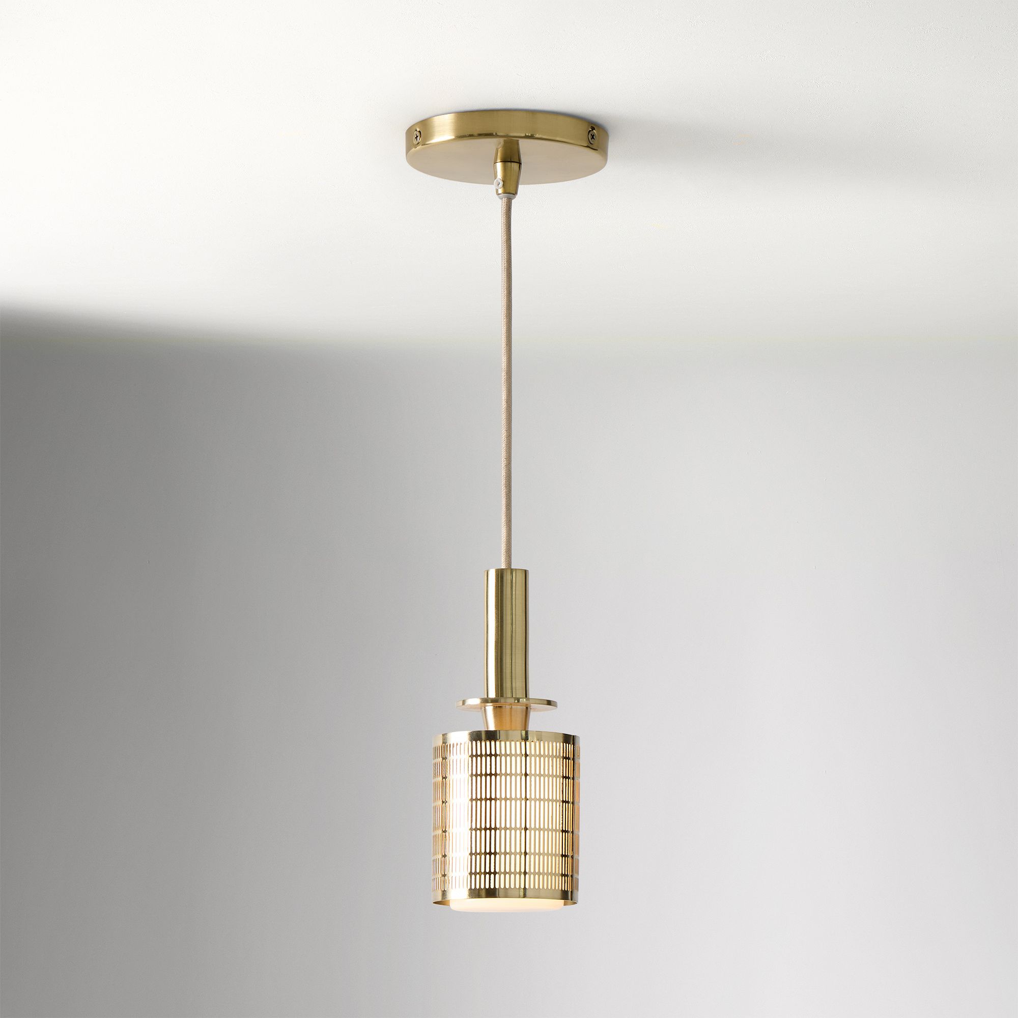 Galvia Champagne Bronze Metal Pendant - Adjustable and UL Compliant