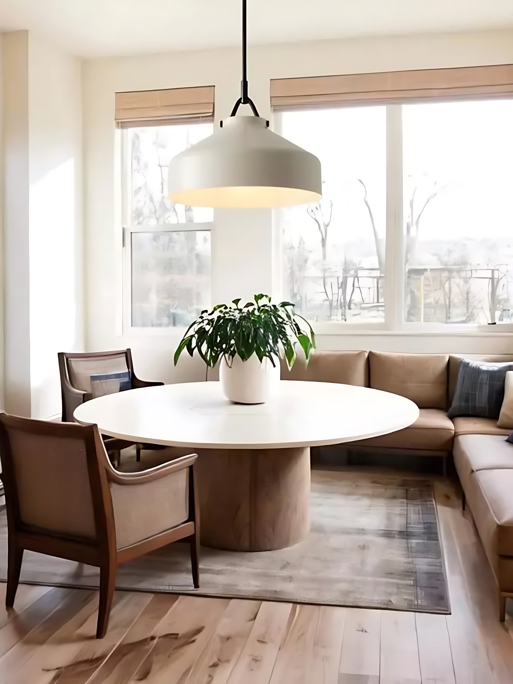 Minimalist Morandi Metal Pendant Light - Soft and Subtle Charm