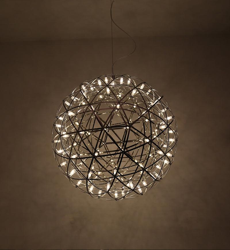 Silver Spark Ball Pendant Light