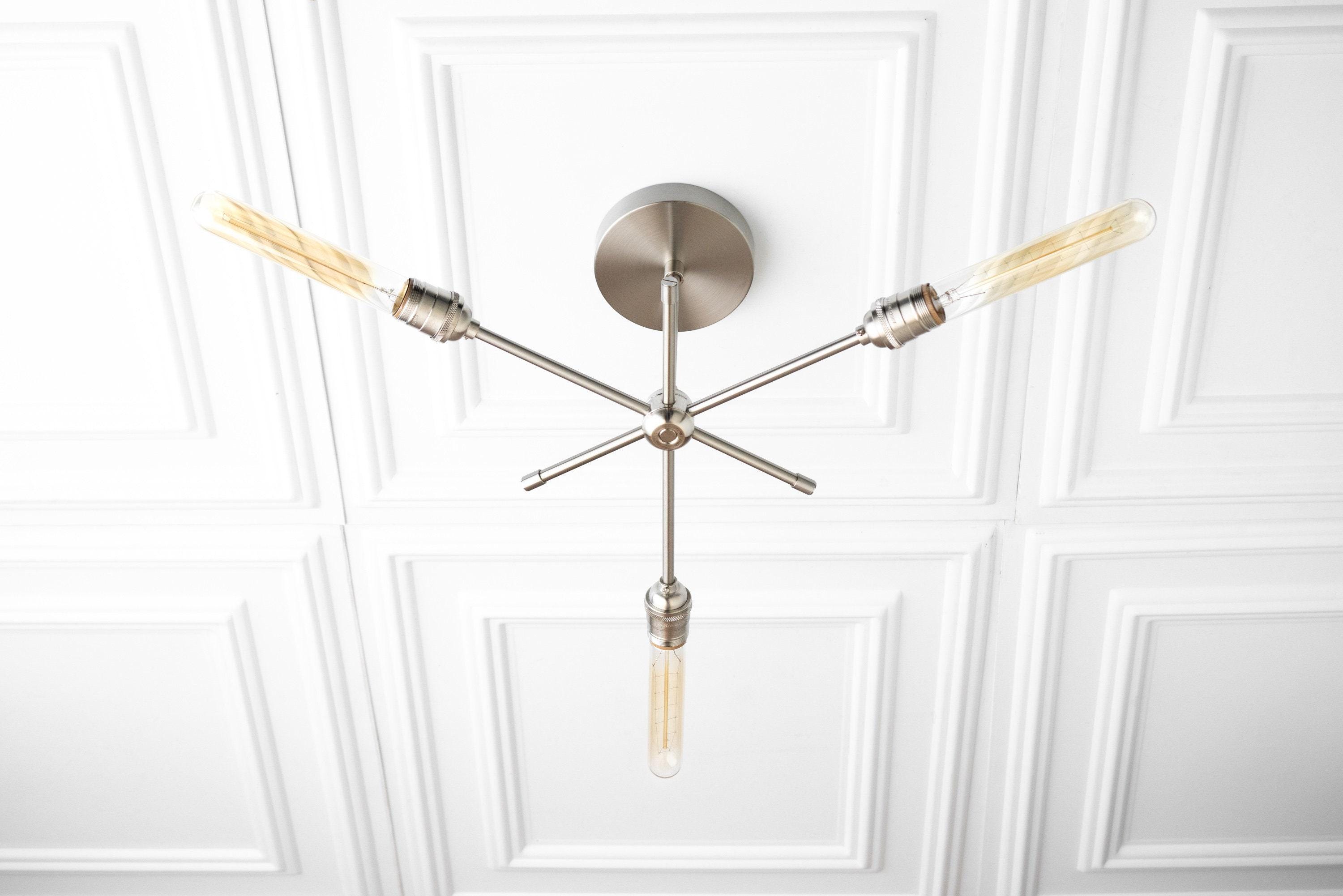 Mobilux Line Industrial Chandelier - Modern Ceiling Light Fixture for Home