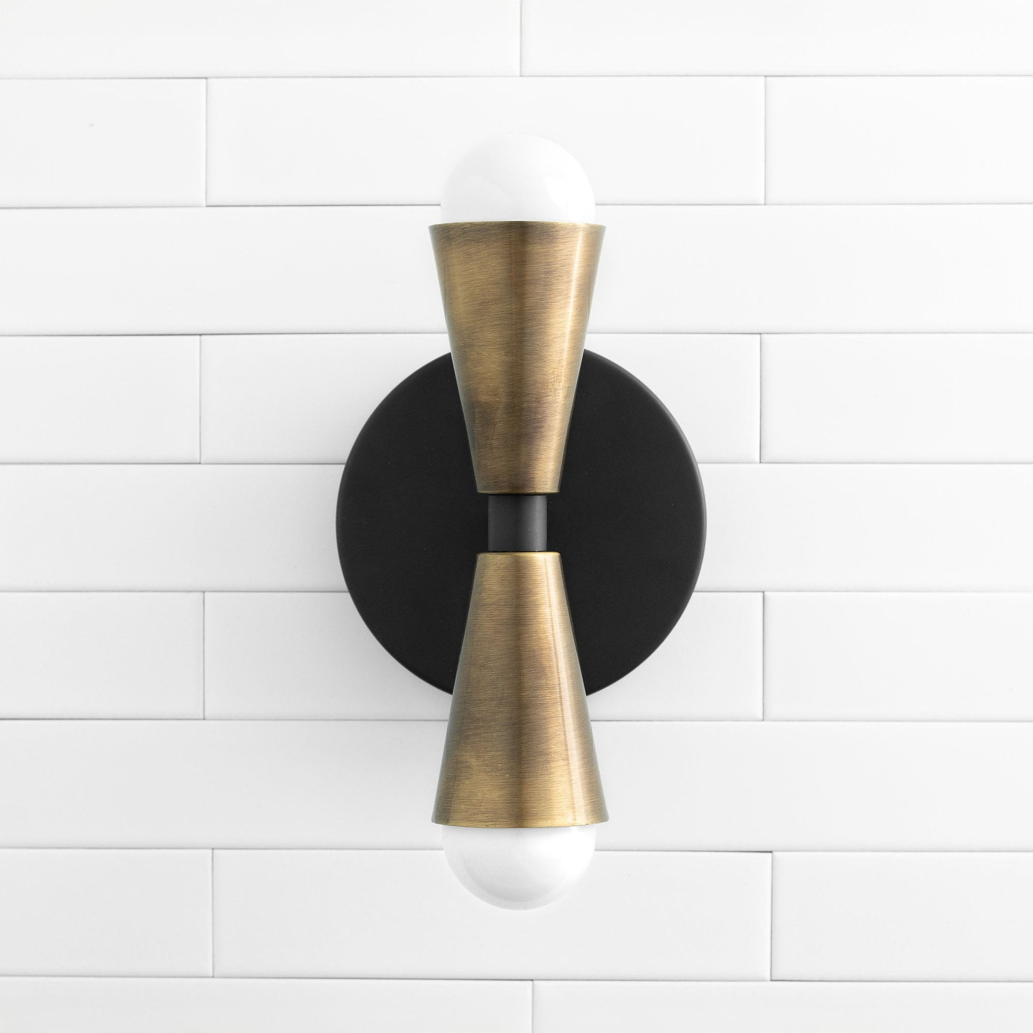 Pyralis Cone Linear Statement Wall Sconce - Modern Two Light Fixture